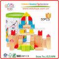 EZ1058 EN71 approved creative beech wood Castle Toy Wooden Blocks Set